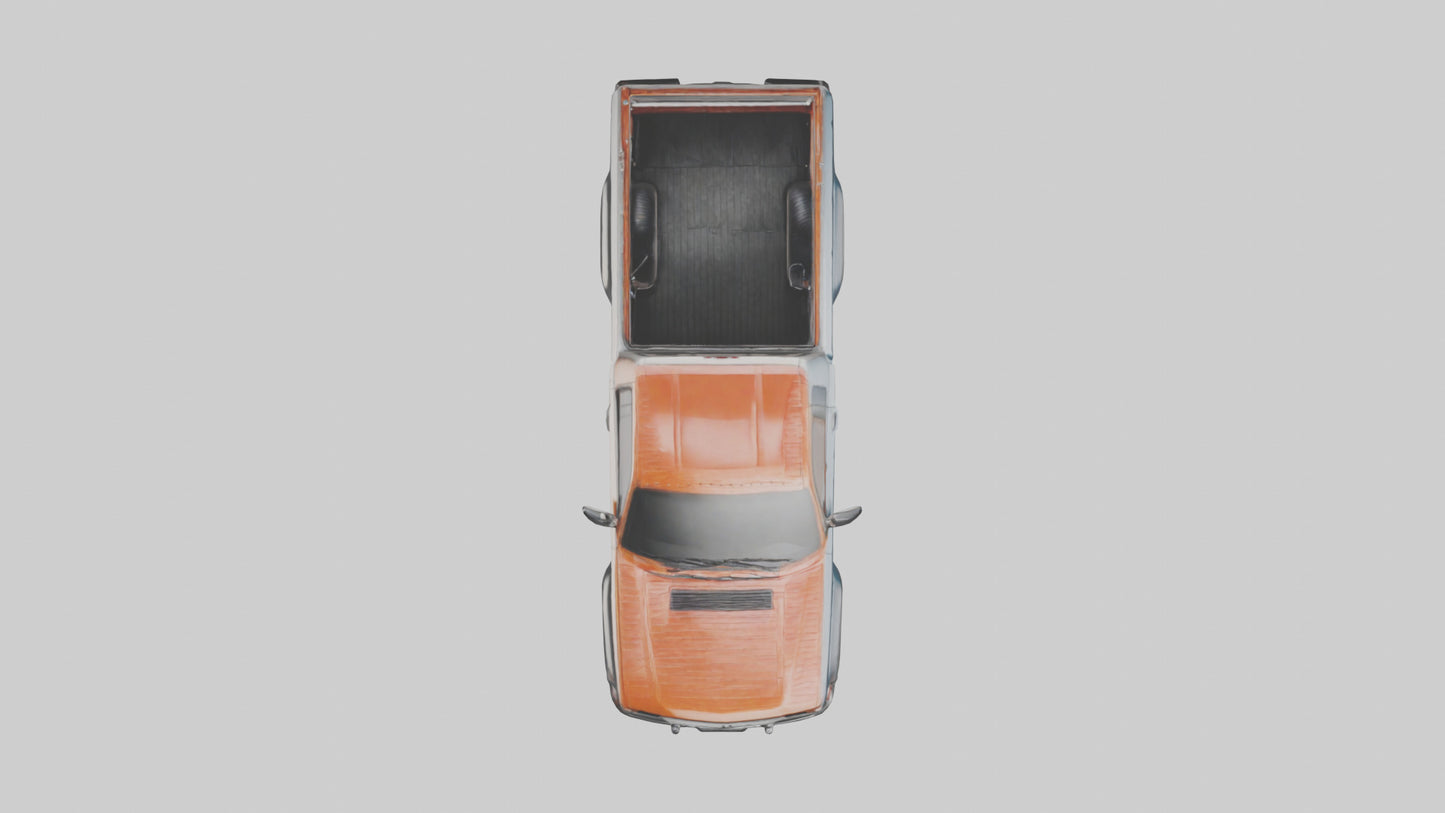 Modern Classic Pickup Truck model 3D model
