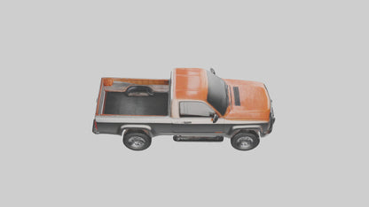 Modern Classic Pickup Truck model 3D model