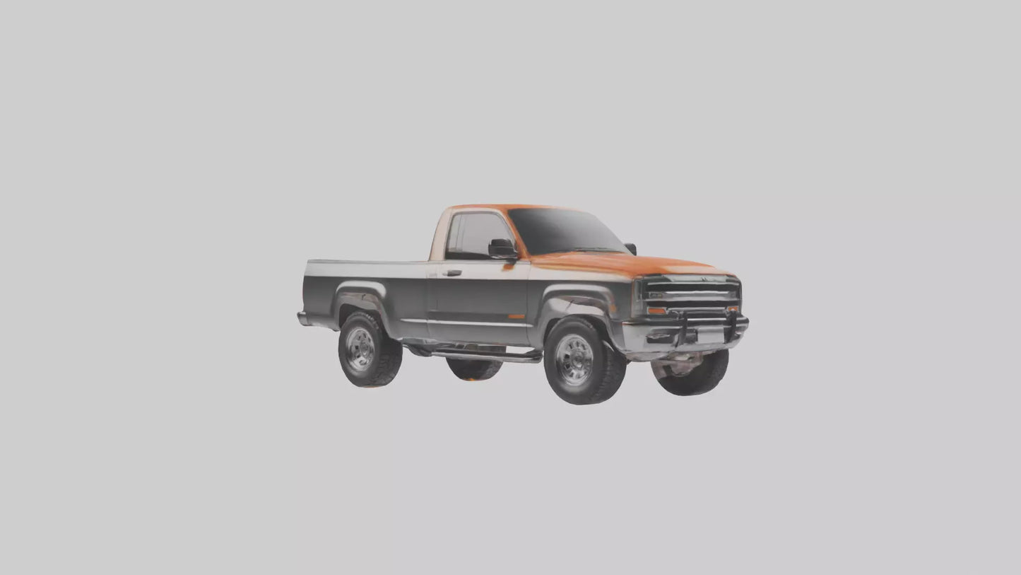 Modern Classic Pickup Truck model 3D model