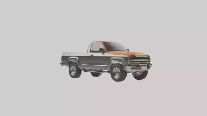 Modern Classic Pickup Truck model 3D model