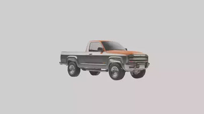 Modern Classic Pickup Truck model 3D model