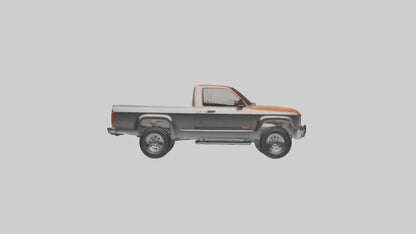 Modern Classic Pickup Truck model 3D model