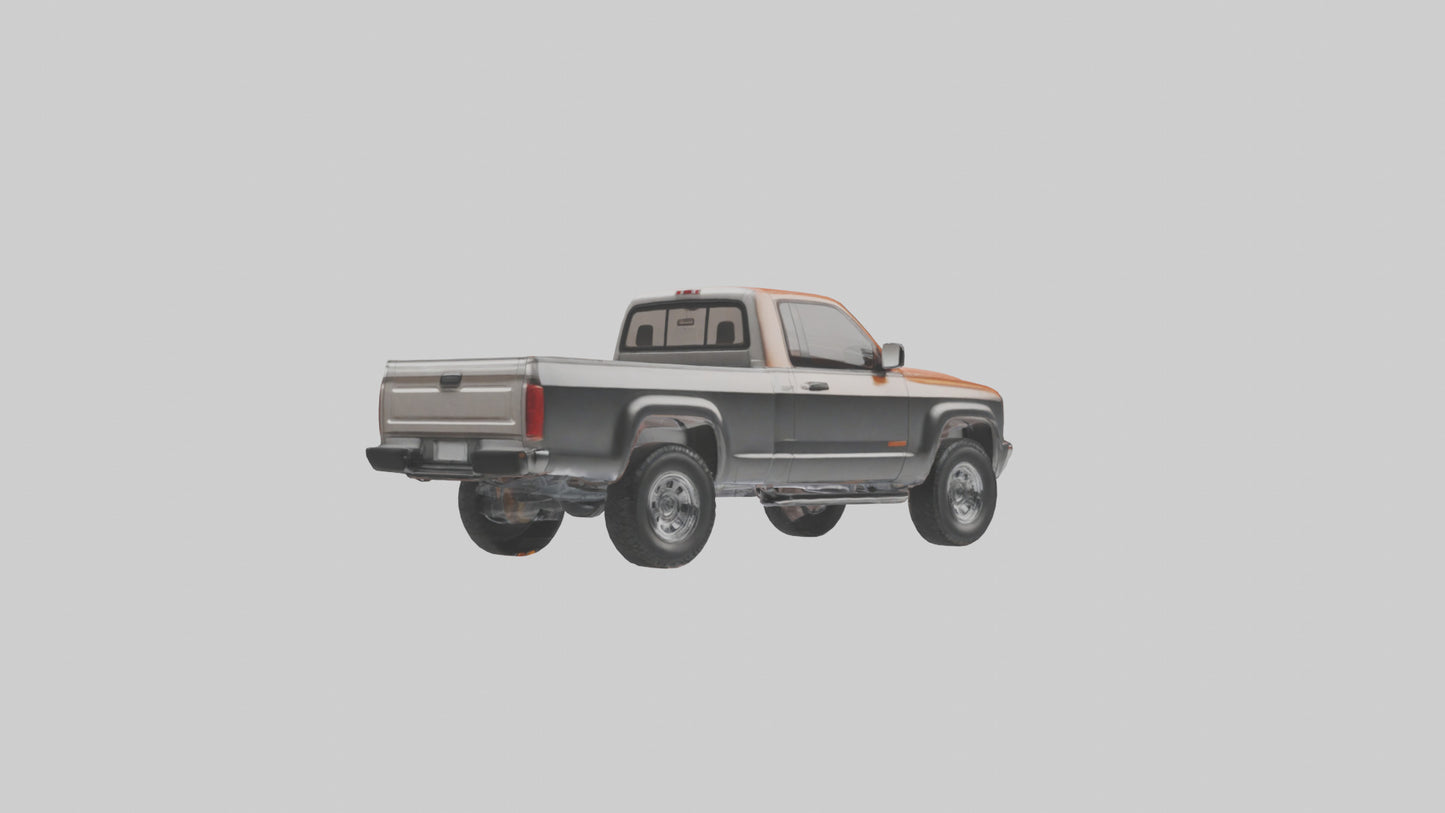 Modern Classic Pickup Truck model 3D model