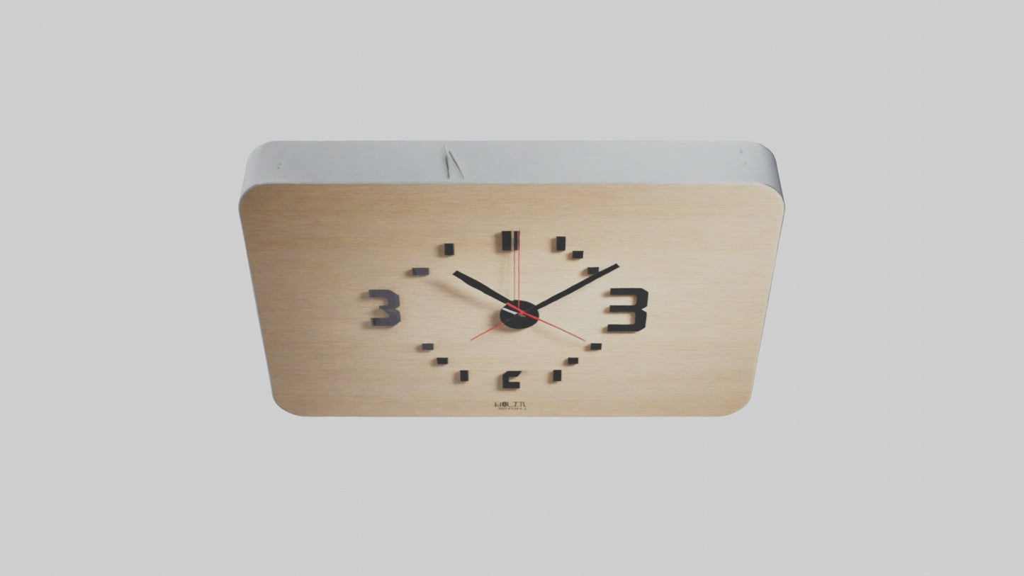 Modern Digital Design Wall Clock model 3D model