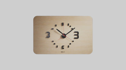 Modern Digital Design Wall Clock model 3D model