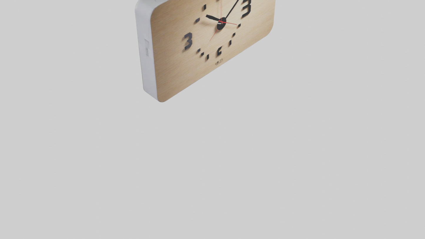 Modern Digital Design Wall Clock model 3D model