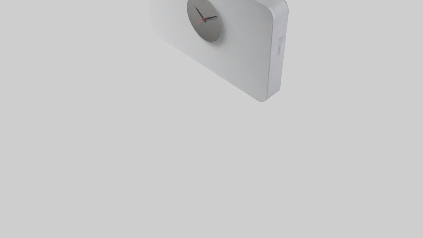 Modern Digital Design Wall Clock model 3D model