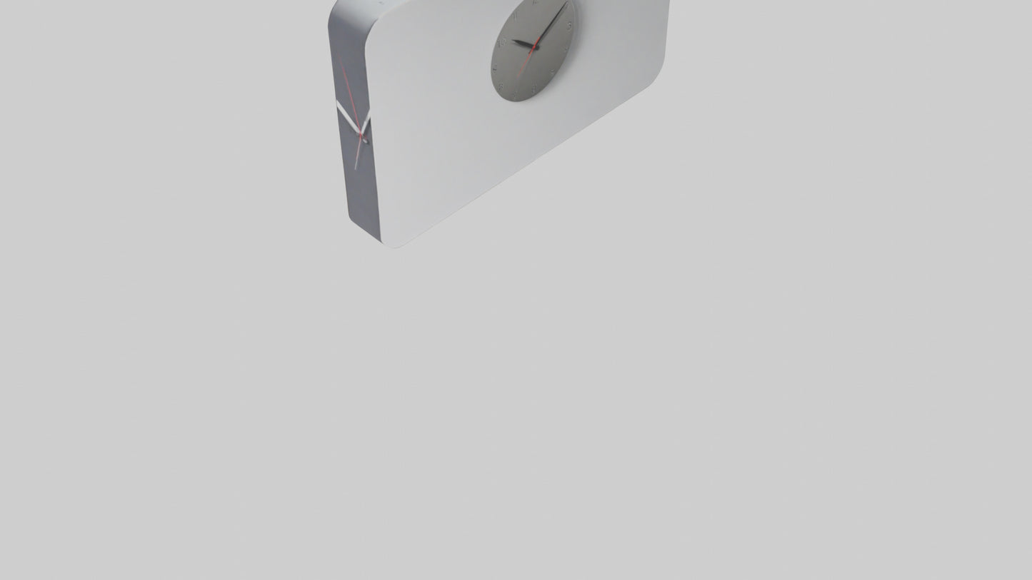 Modern Digital Design Wall Clock model 3D model