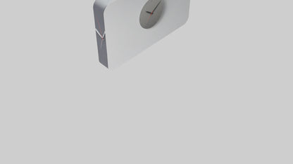 Modern Digital Design Wall Clock model 3D model