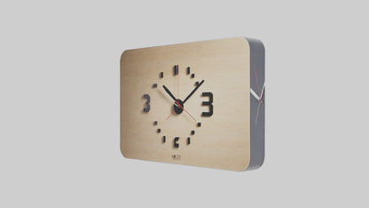 Modern Digital Design Wall Clock model 3D model