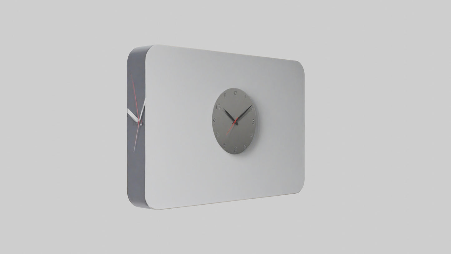 Modern Digital Design Wall Clock model 3D model