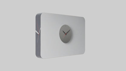 Modern Digital Design Wall Clock model 3D model