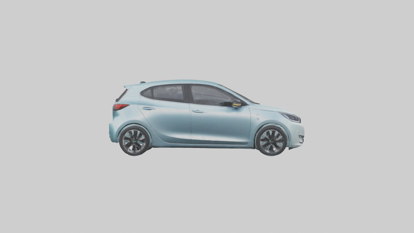 Modern Electric Hatchback model 3D model