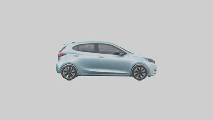 Modern Electric Hatchback model 3D model