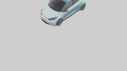 Modern Electric Hatchback model 3D model