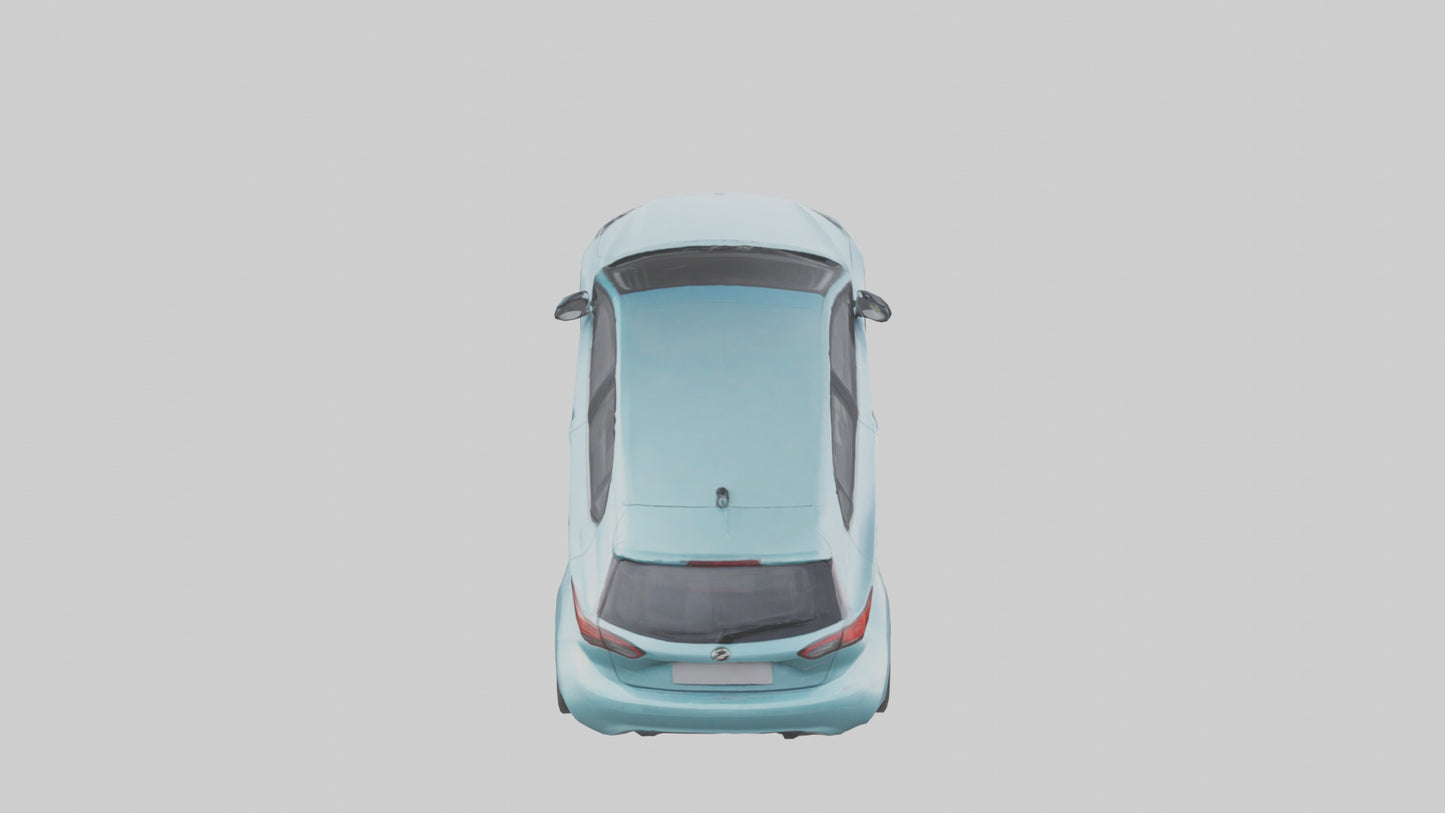 Modern Electric Hatchback model 3D model