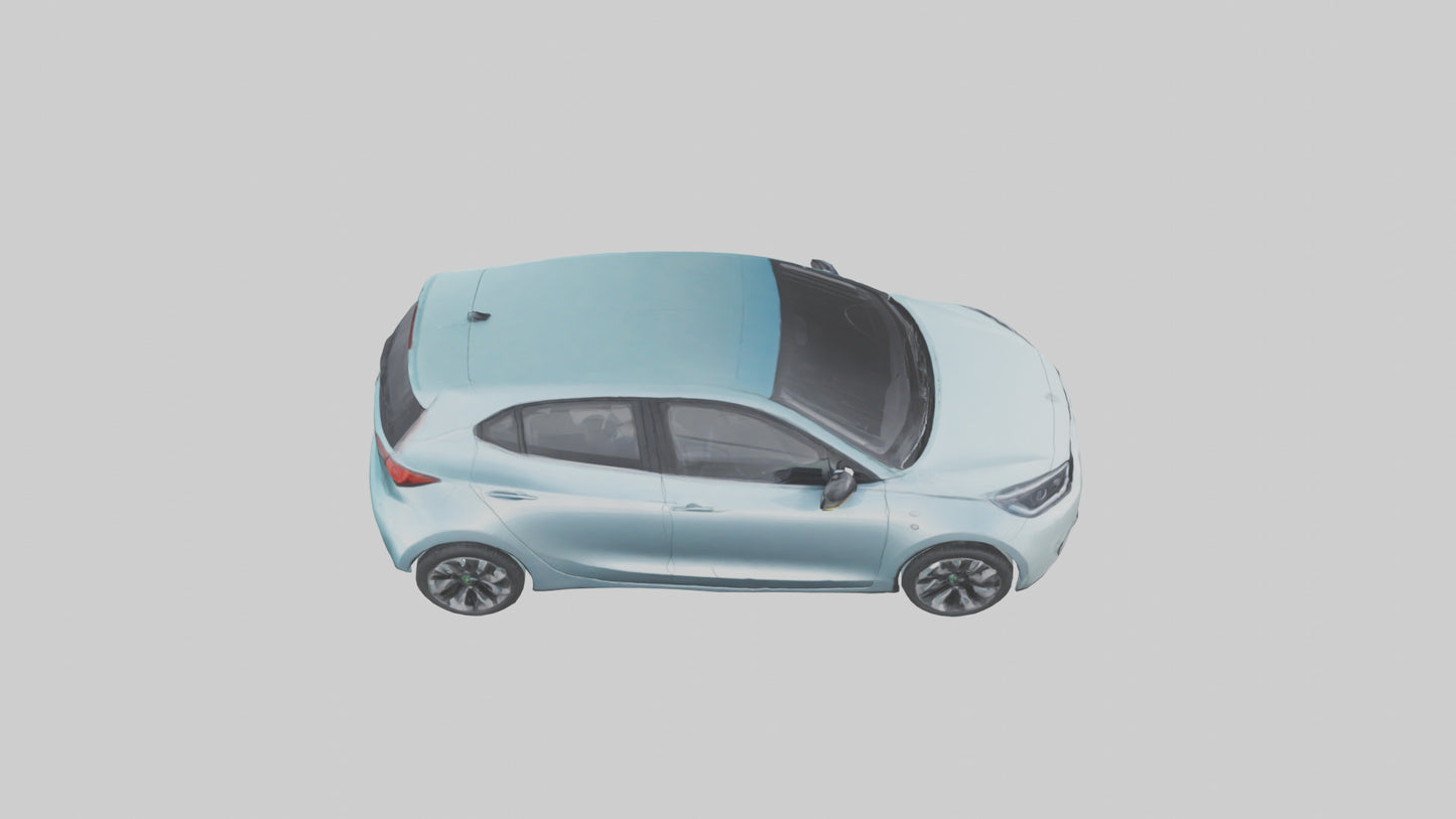 Modern Electric Hatchback model 3D model