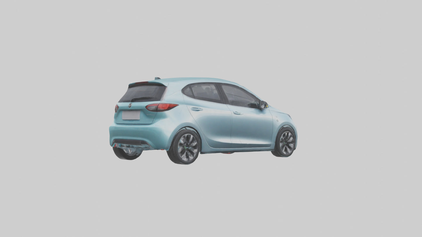 Modern Electric Hatchback model 3D model