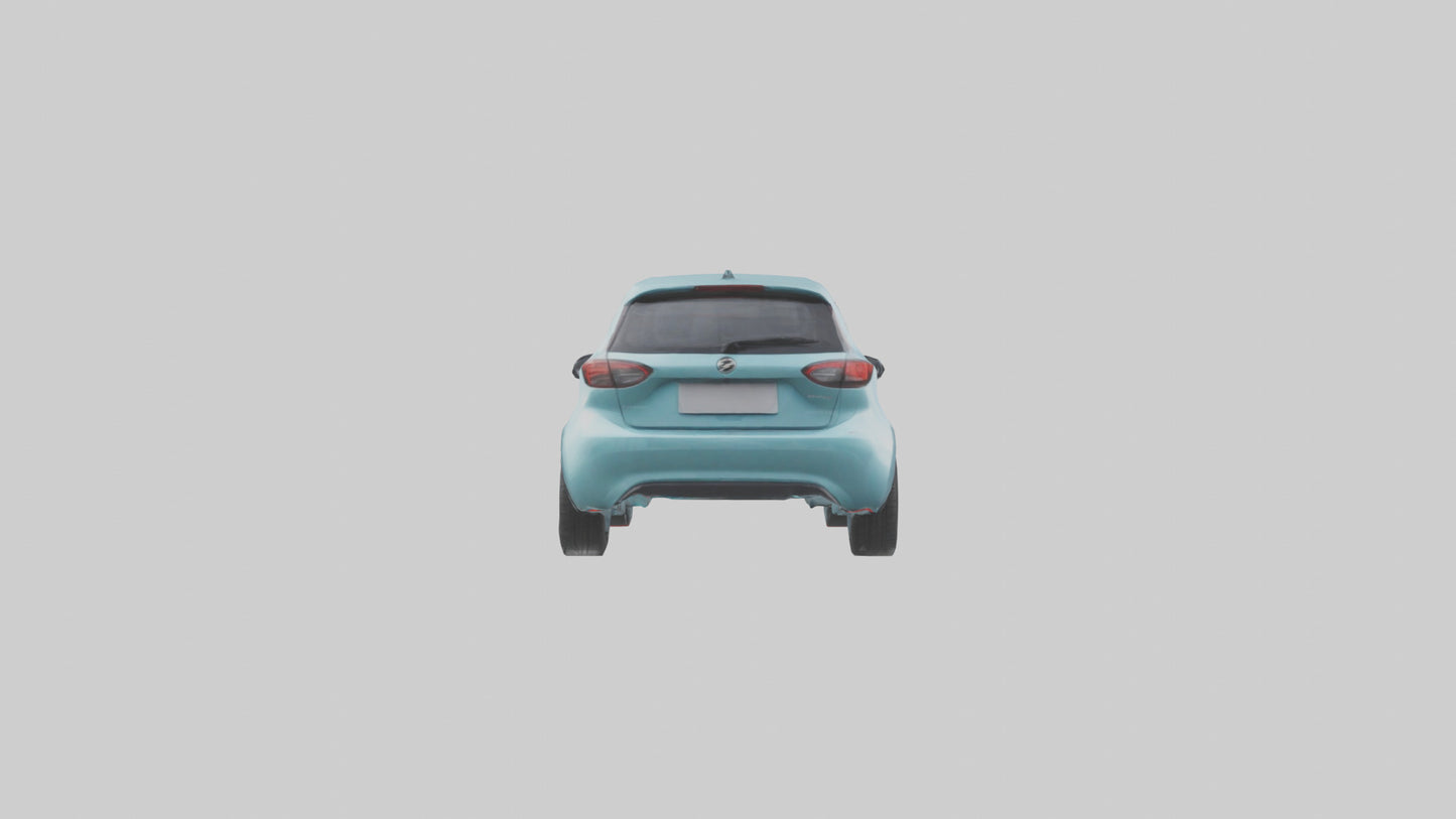 Modern Electric Hatchback model 3D model