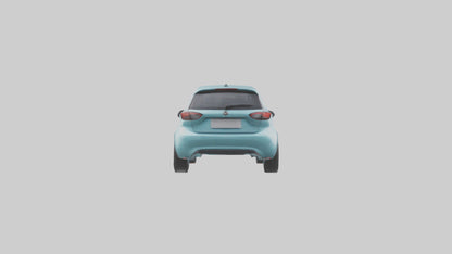 Modern Electric Hatchback model 3D model