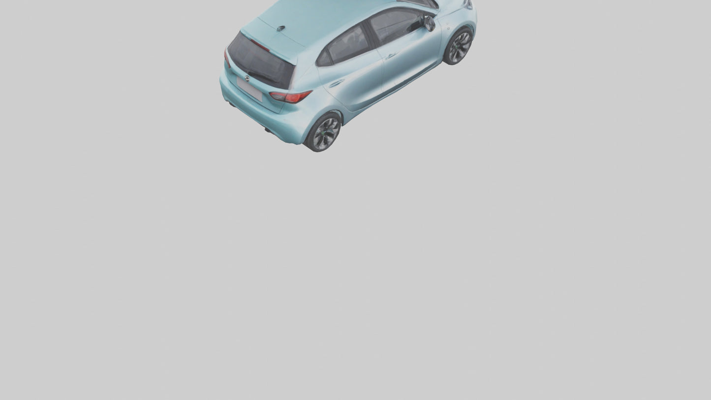 Modern Electric Hatchback model 3D model