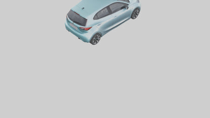 Modern Electric Hatchback model 3D model