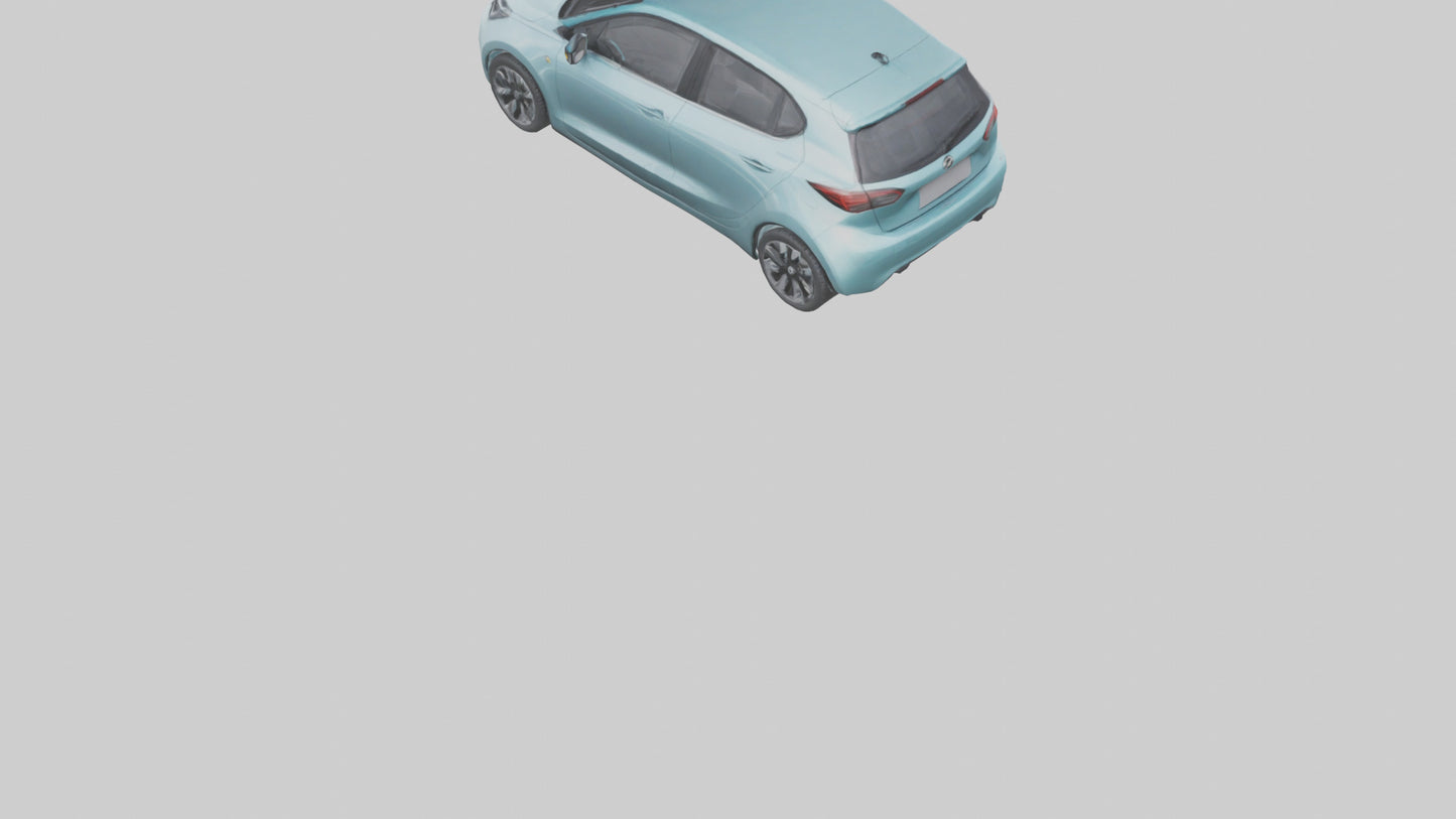 Modern Electric Hatchback model 3D model