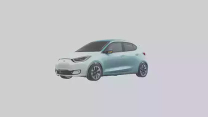 Modern Electric Hatchback model 3D model