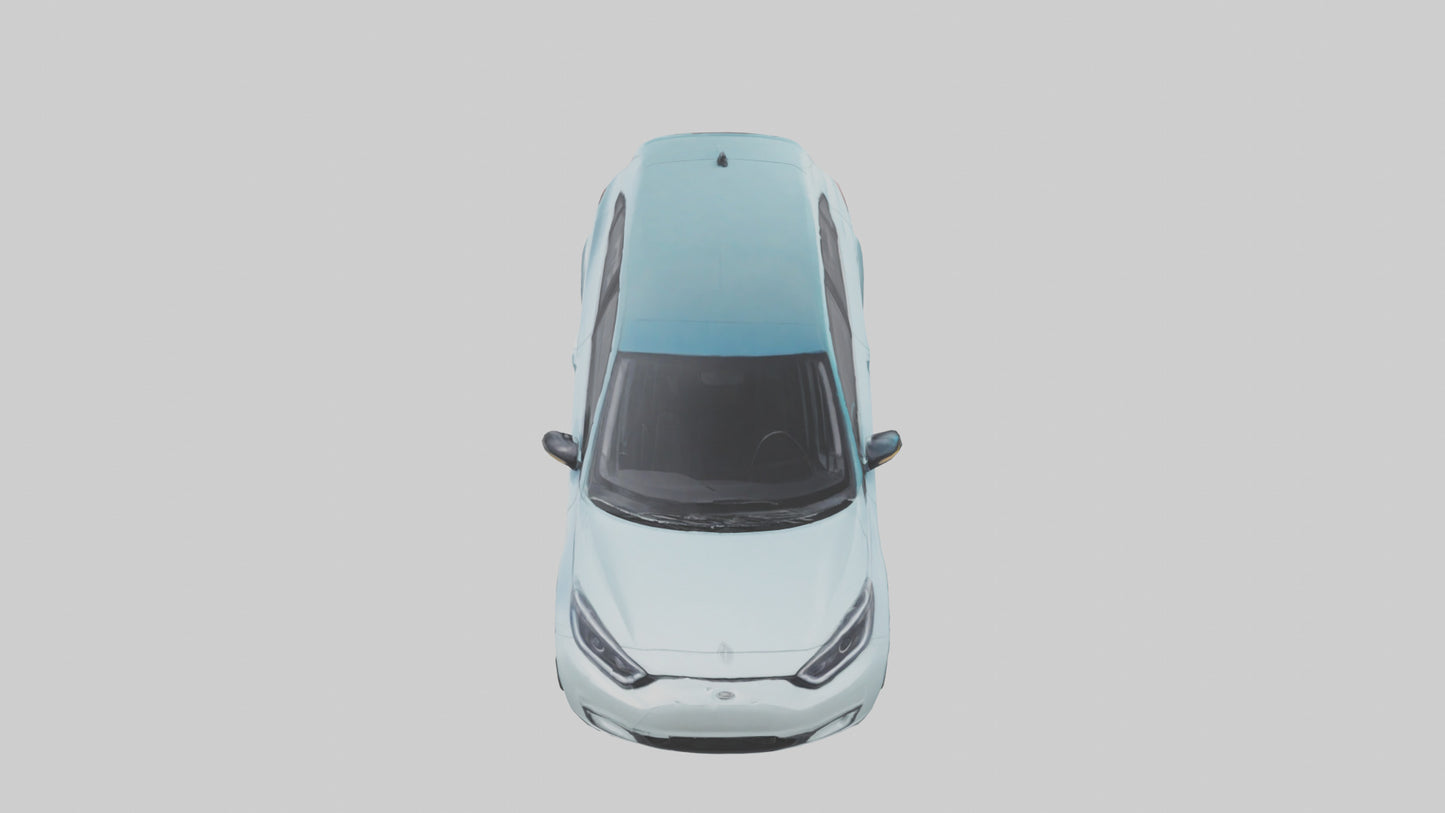 Modern Electric Hatchback model 3D model