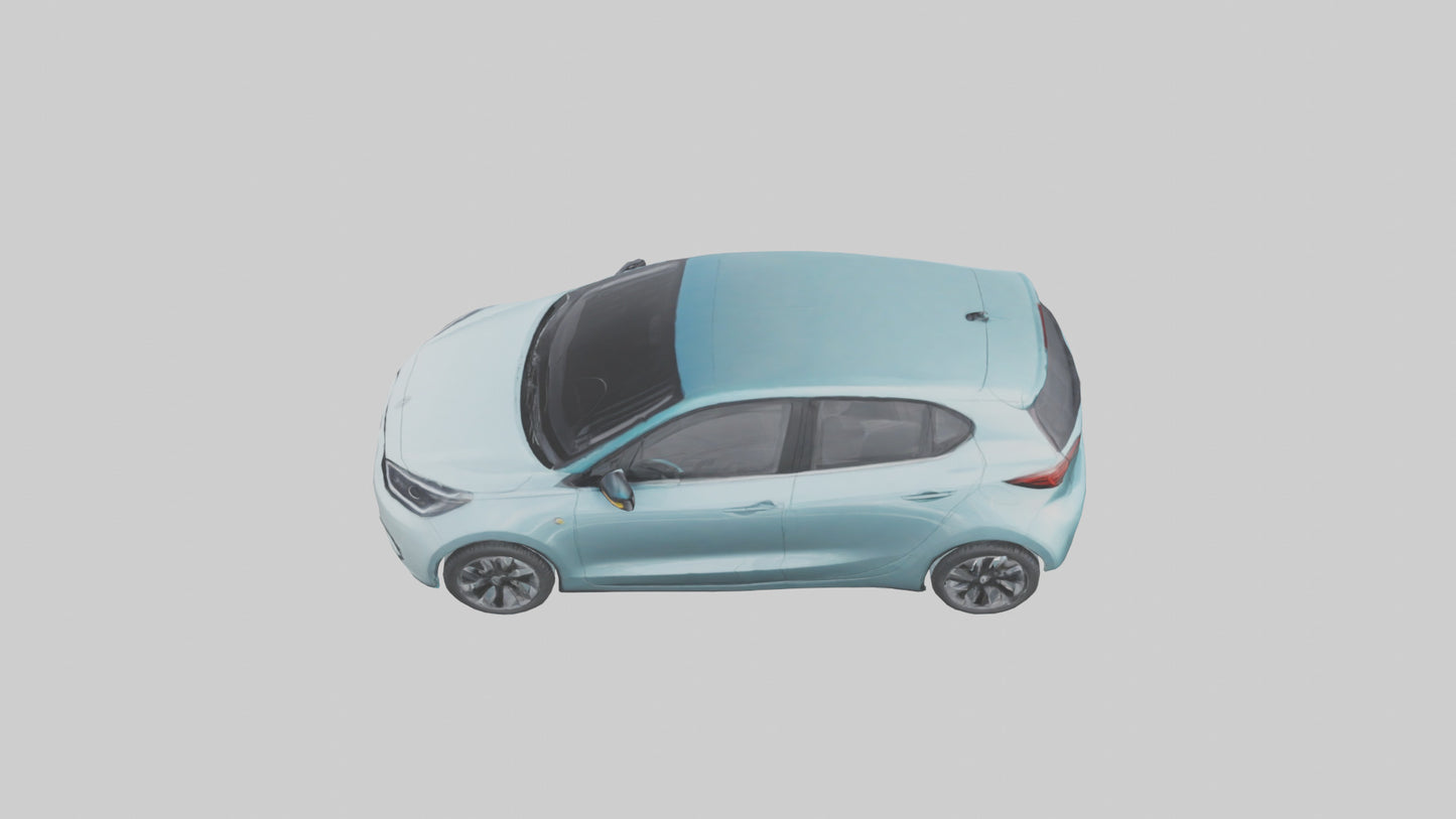 Modern Electric Hatchback model 3D model