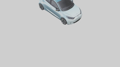 Modern Electric Hatchback model 3D model