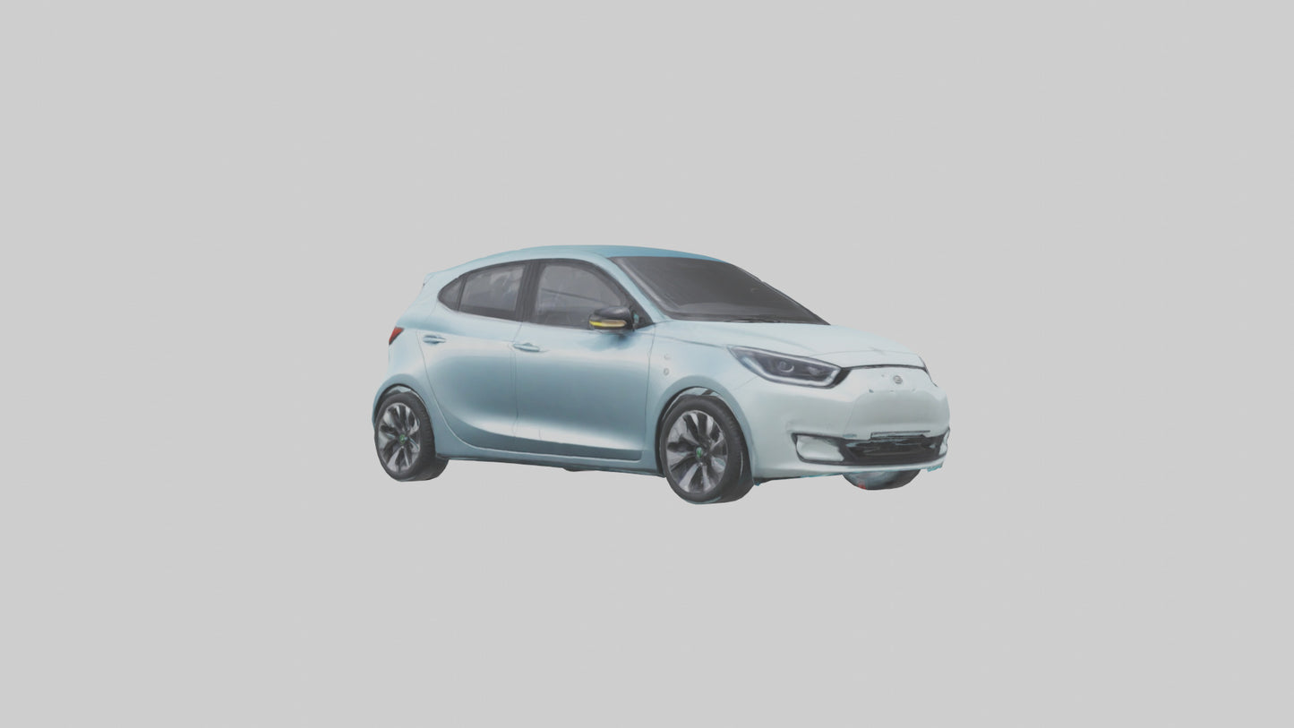 Modern Electric Hatchback model 3D model