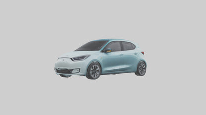 Modern Electric Hatchback model 3D model