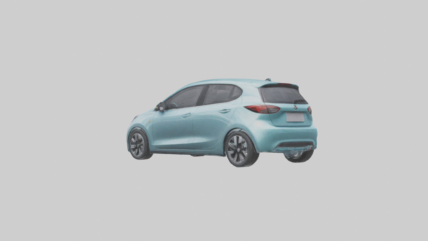 Modern Electric Hatchback model 3D model