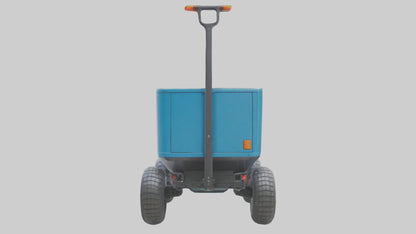 Modern Electric Wagon model VR / AR / low-poly