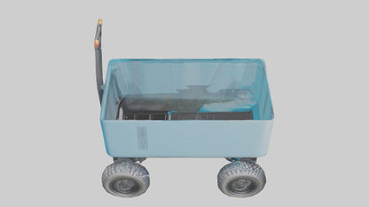 Modern Electric Wagon model VR / AR / low-poly