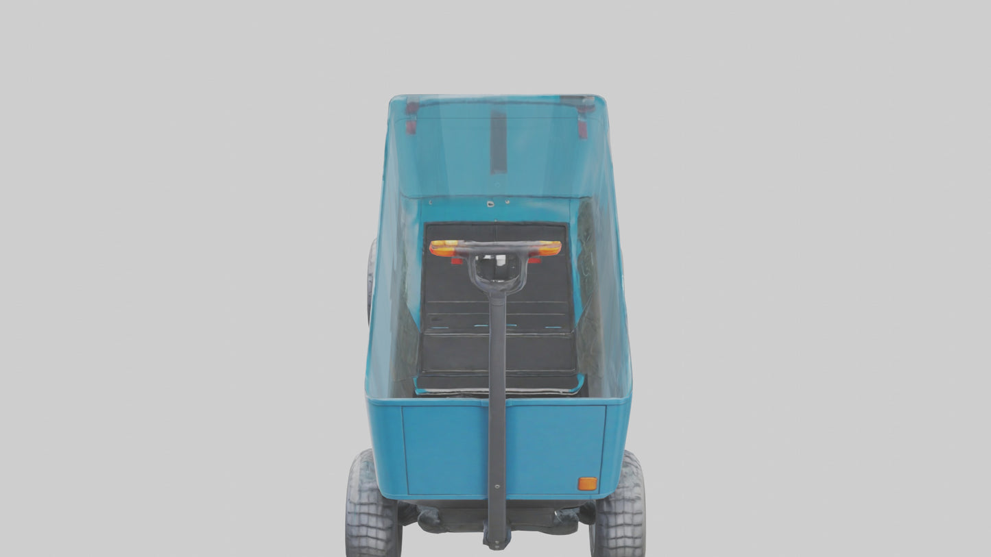 Modern Electric Wagon model VR / AR / low-poly
