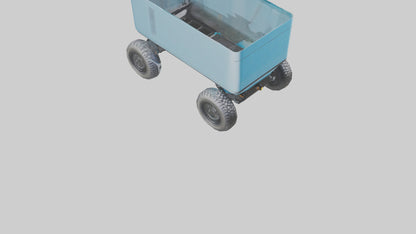 Modern Electric Wagon model VR / AR / low-poly