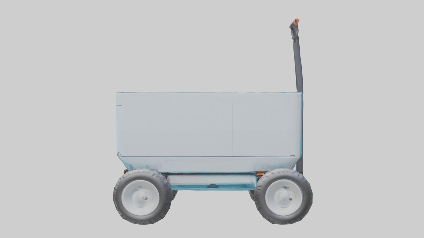 Modern Electric Wagon model VR / AR / low-poly