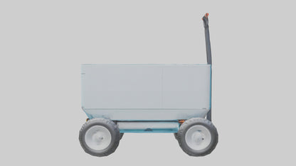 Modern Electric Wagon model VR / AR / low-poly