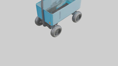 Modern Electric Wagon model VR / AR / low-poly