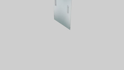 Modern glass door model 3D model