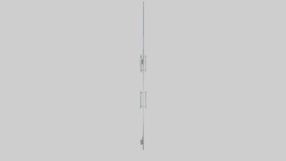 Modern glass door model 3D model