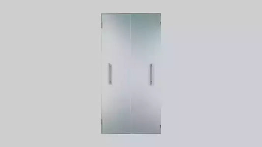 Modern glass door model 3D model