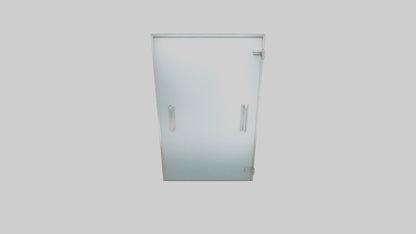 Modern glass door model 3D model