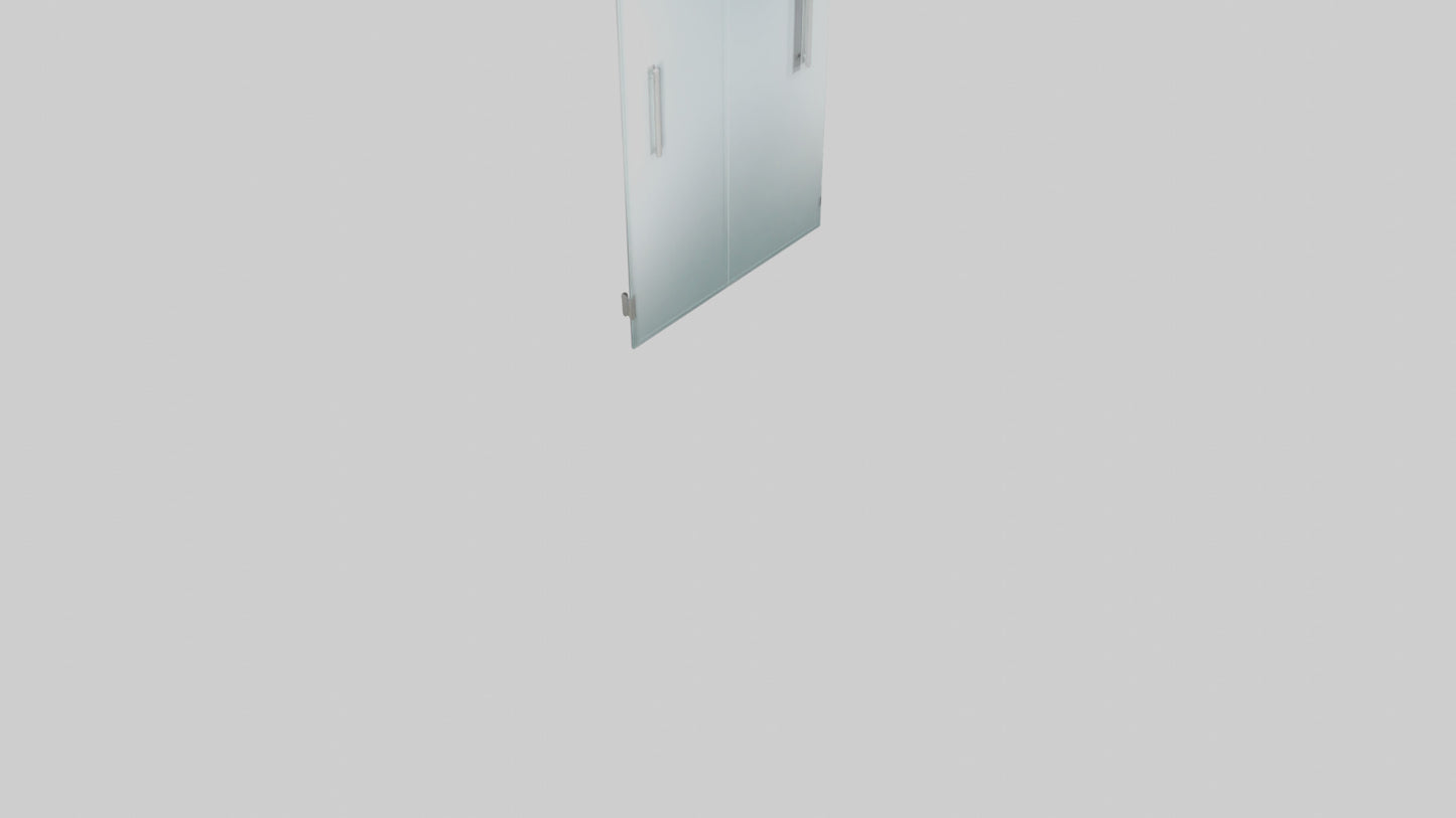 Modern glass door model 3D model