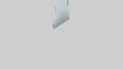 Modern glass door model 3D model