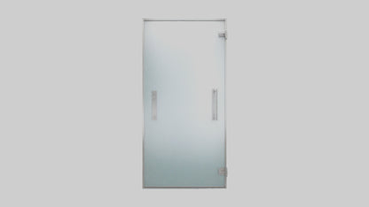 Modern glass door model 3D model
