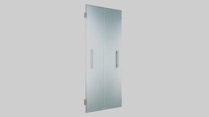 Modern glass door model 3D model