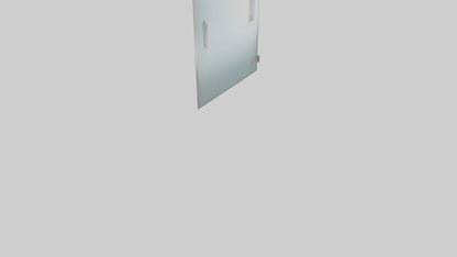 Modern glass door model 3D model